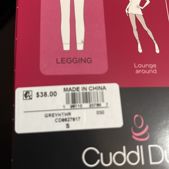 Cuddl Duds Gray SoftKnit Legging NEW SMALL - Picture 5 of 5